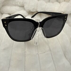 Allure Genesis NWT Sunglasses F5181AG Black/Gold: Oversized Hollywood Glam Femme